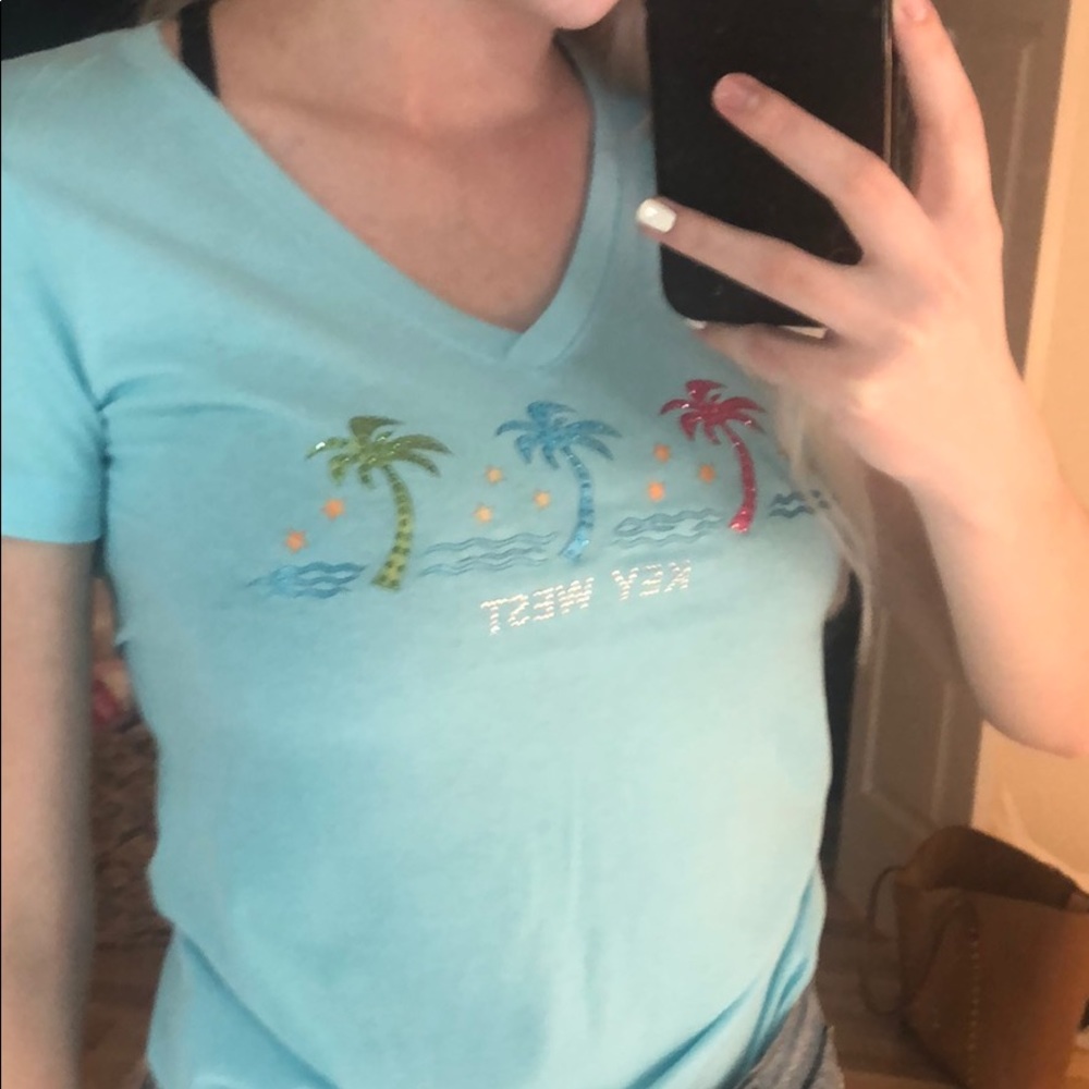 Key West Tee. Rhinestone